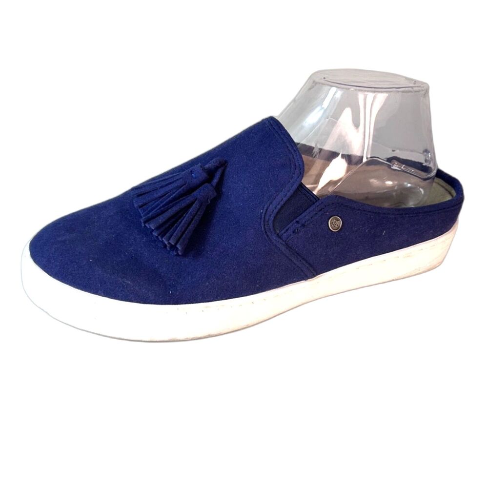 Spenco Women's Bright Navy Tassel Detail Orthotic Mule Slip-On Shoe Size 9.5